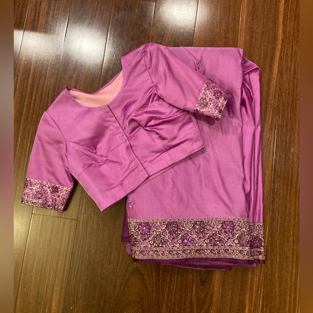 Pink Indian Silk Saree/Sari